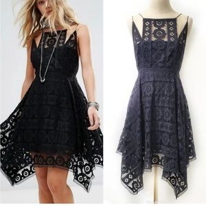 Free People Black Lace Dress